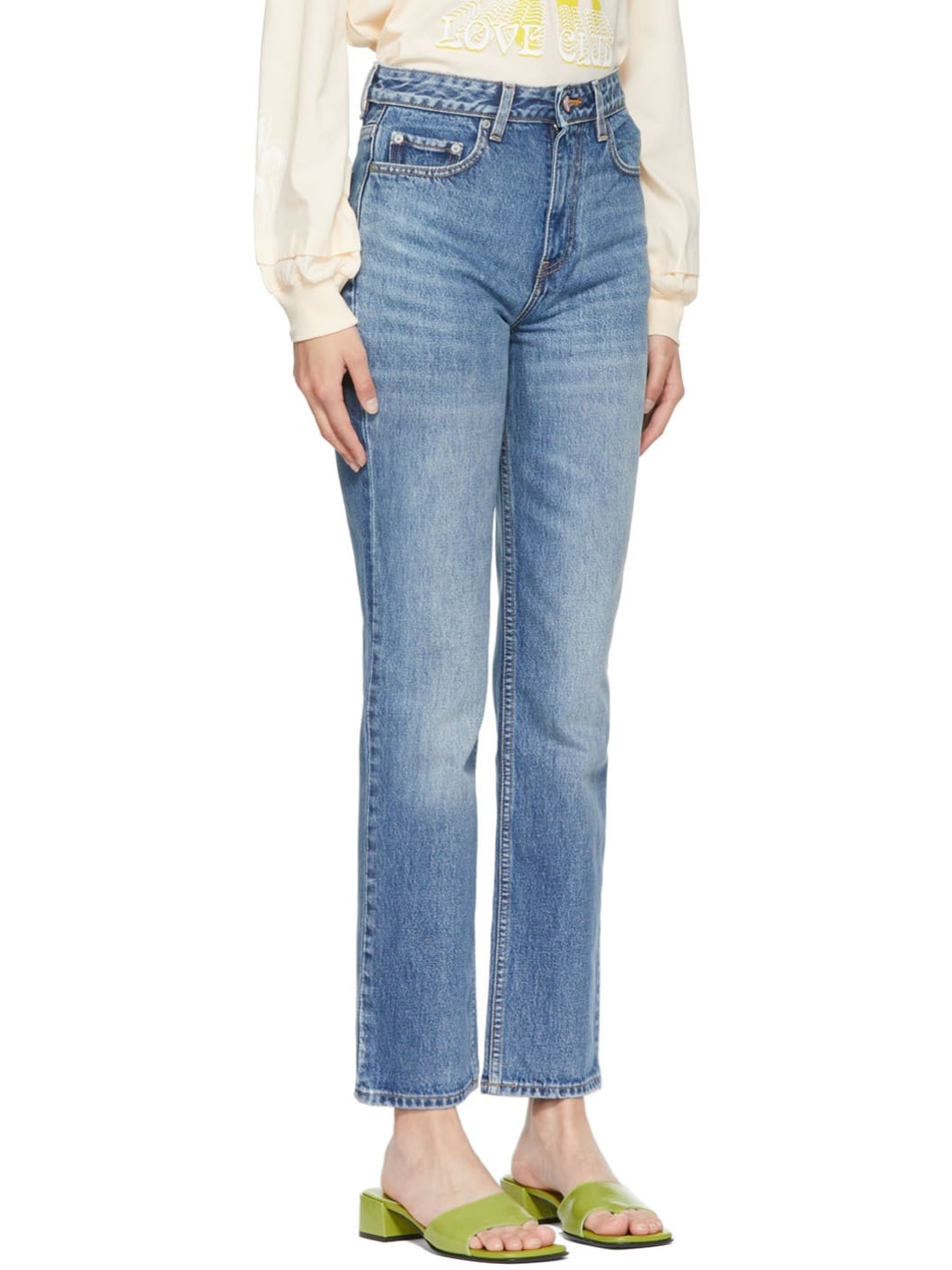 Blue Swigy Straight Leg Jeans - 2