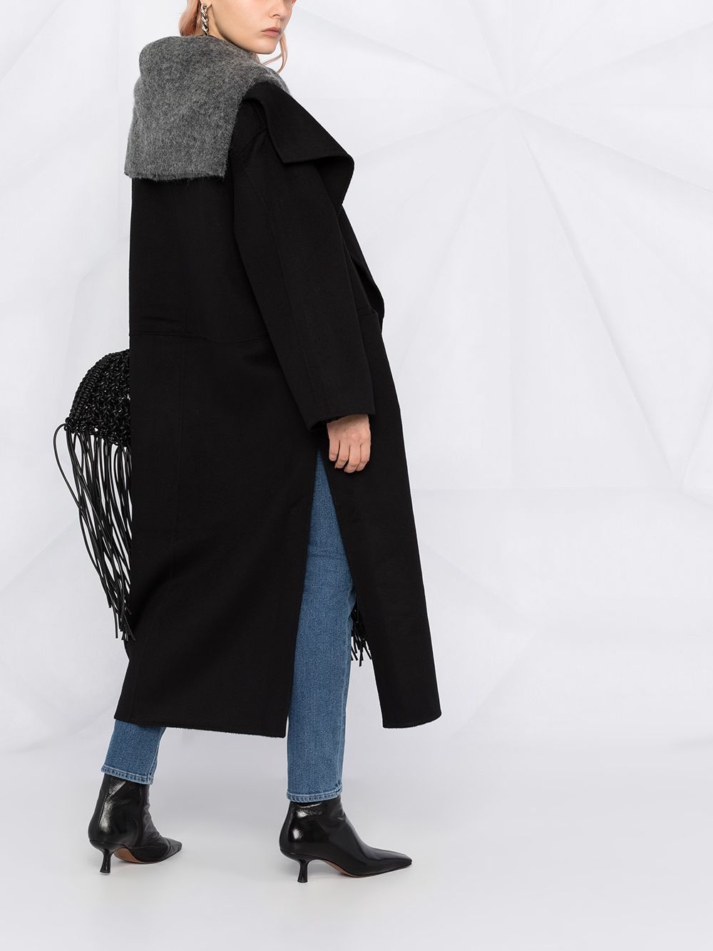 oversized wool-cashmere coat - 6