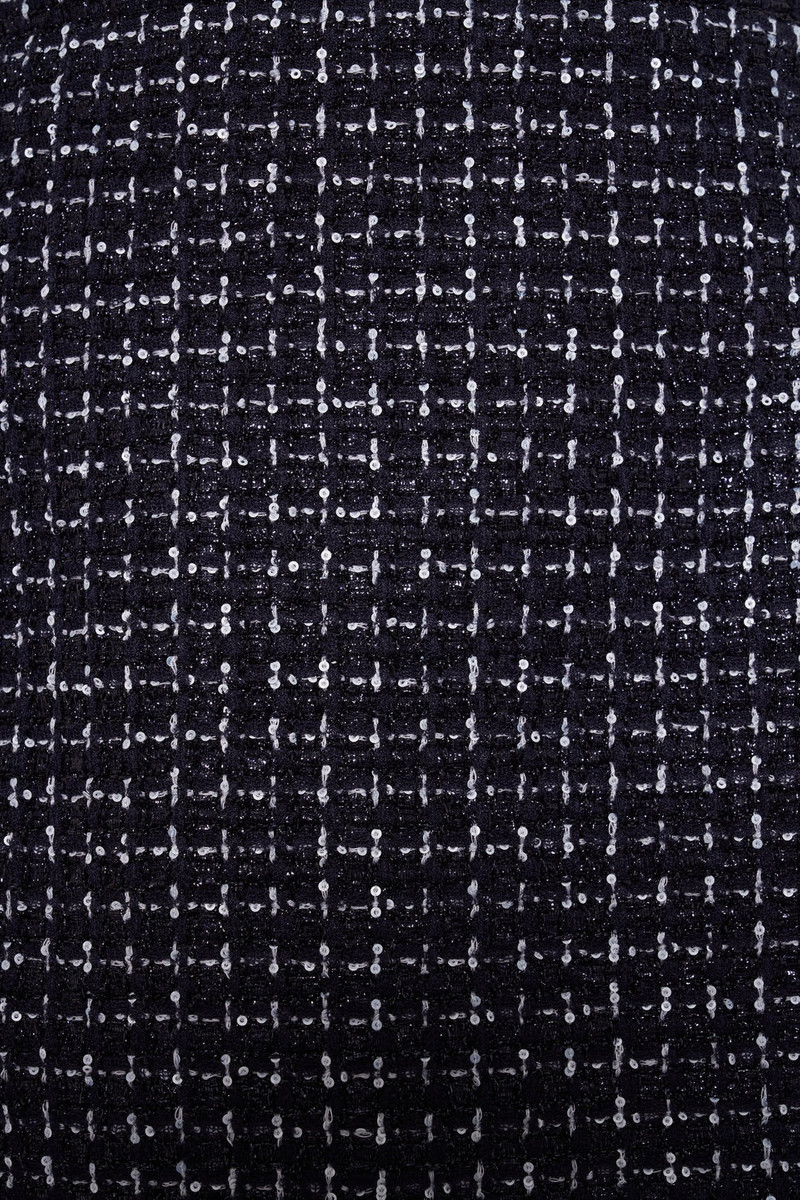 SEQUIN CHECKED TWEED MINI SKIRT 3