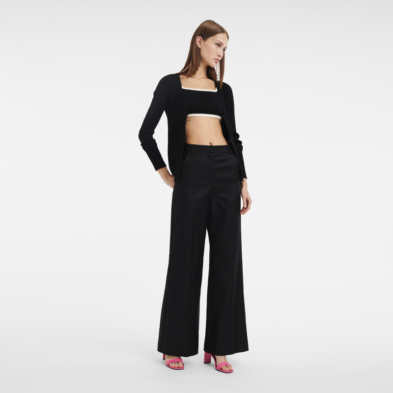 Longchamp Spring/Summer 2023 Collection Cardigan Black - OTHER outlook
