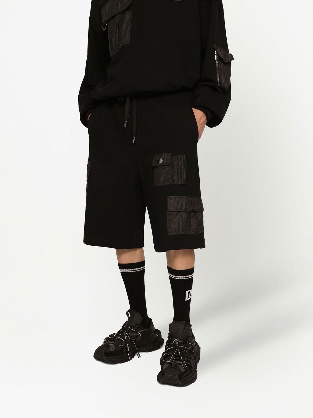 multi-pocket drawstring Bermuda shorts - 5