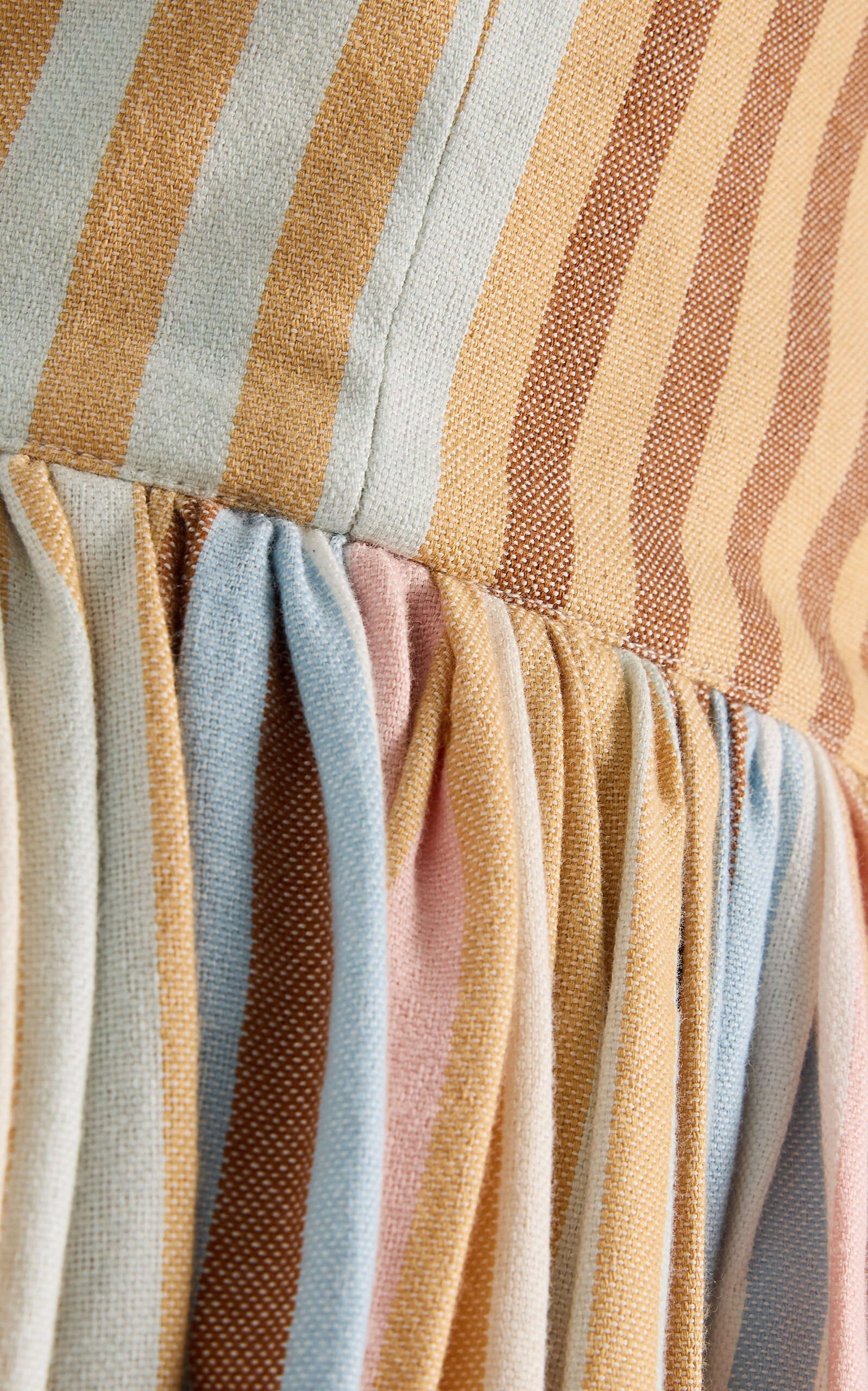 The Striped Cotton Corset Maxi Dress stripe - 5