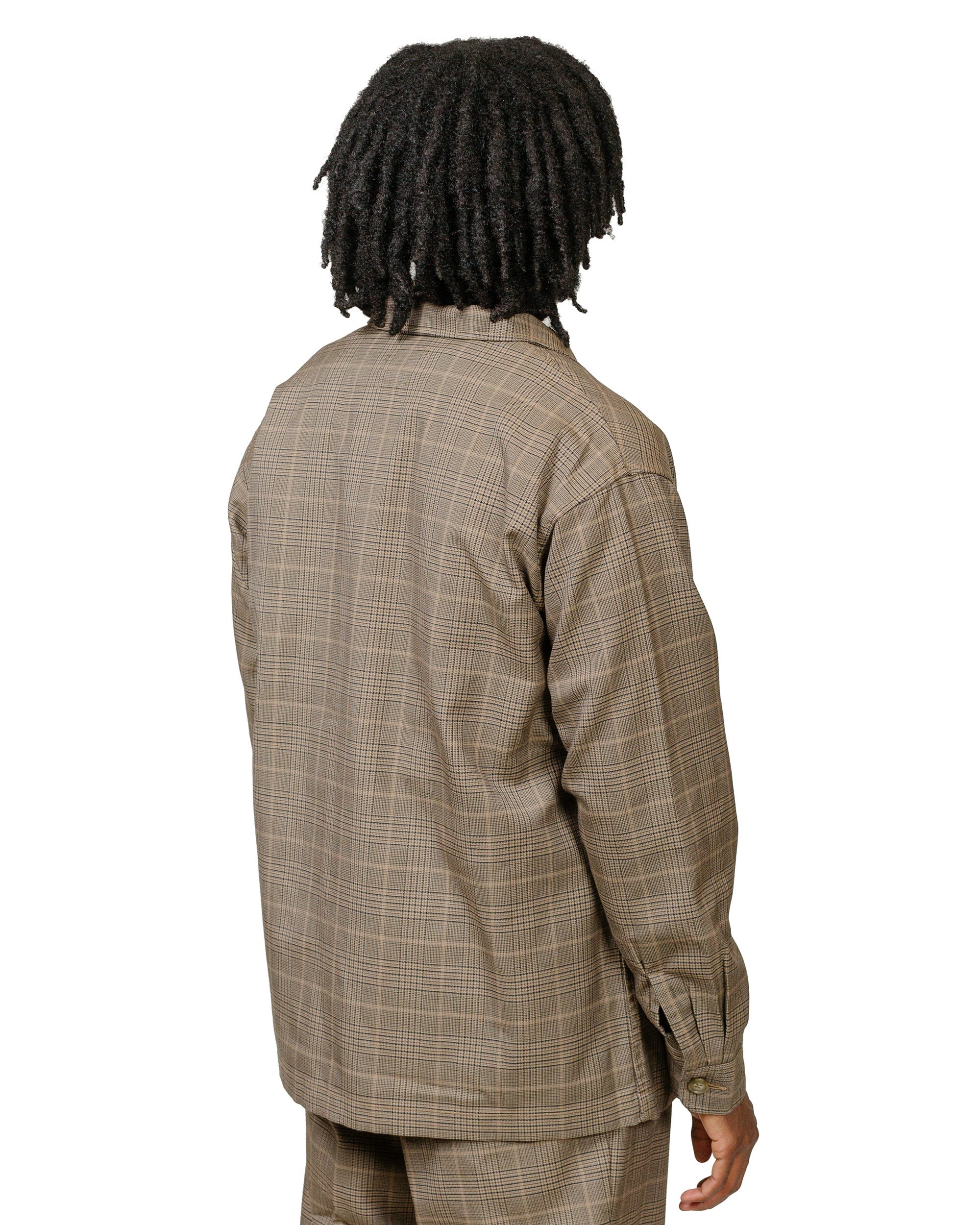 4B Cuffs Jacket TW Plaid Light Brown - 3