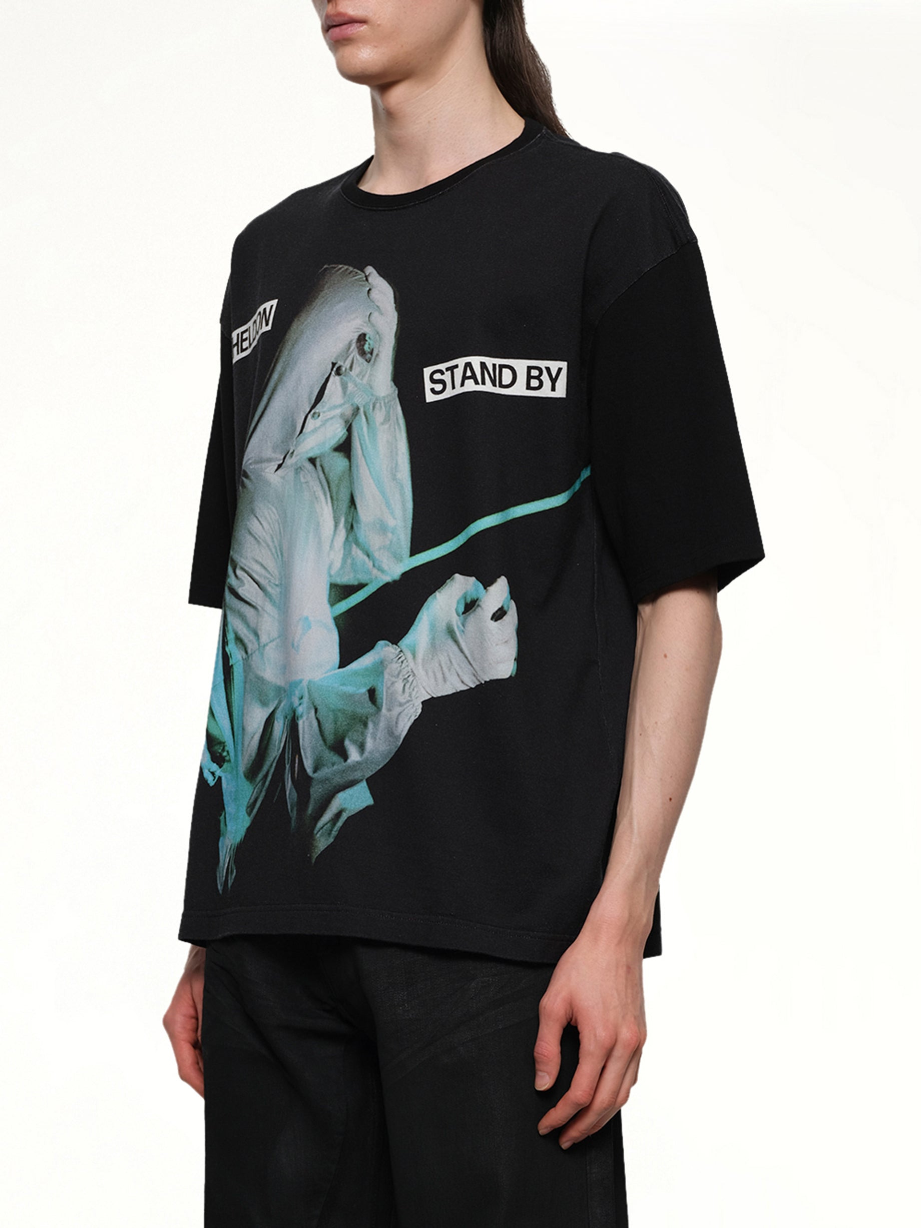 Heldon Stand By T-Shirt in Black - 3