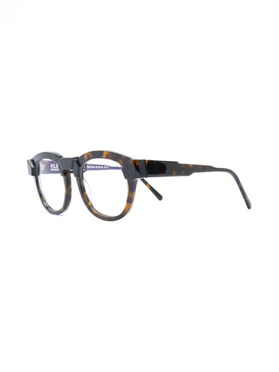 Kuboraum tortoiseshell round glasses outlook