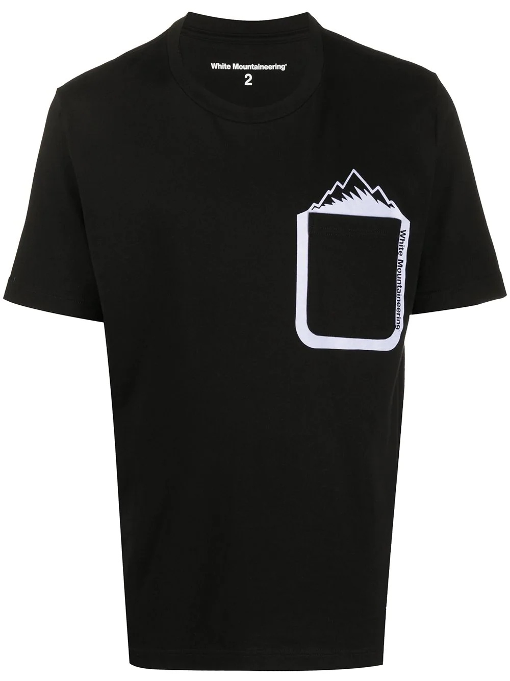 Mountain printed pocket T-Shirt  - 1