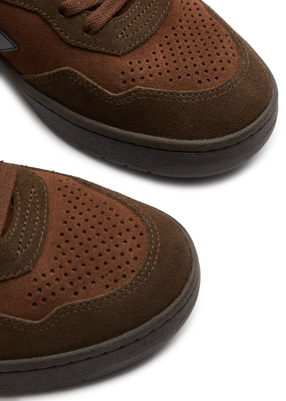 Veja V-90 Panelled Suede Sneakers - 3