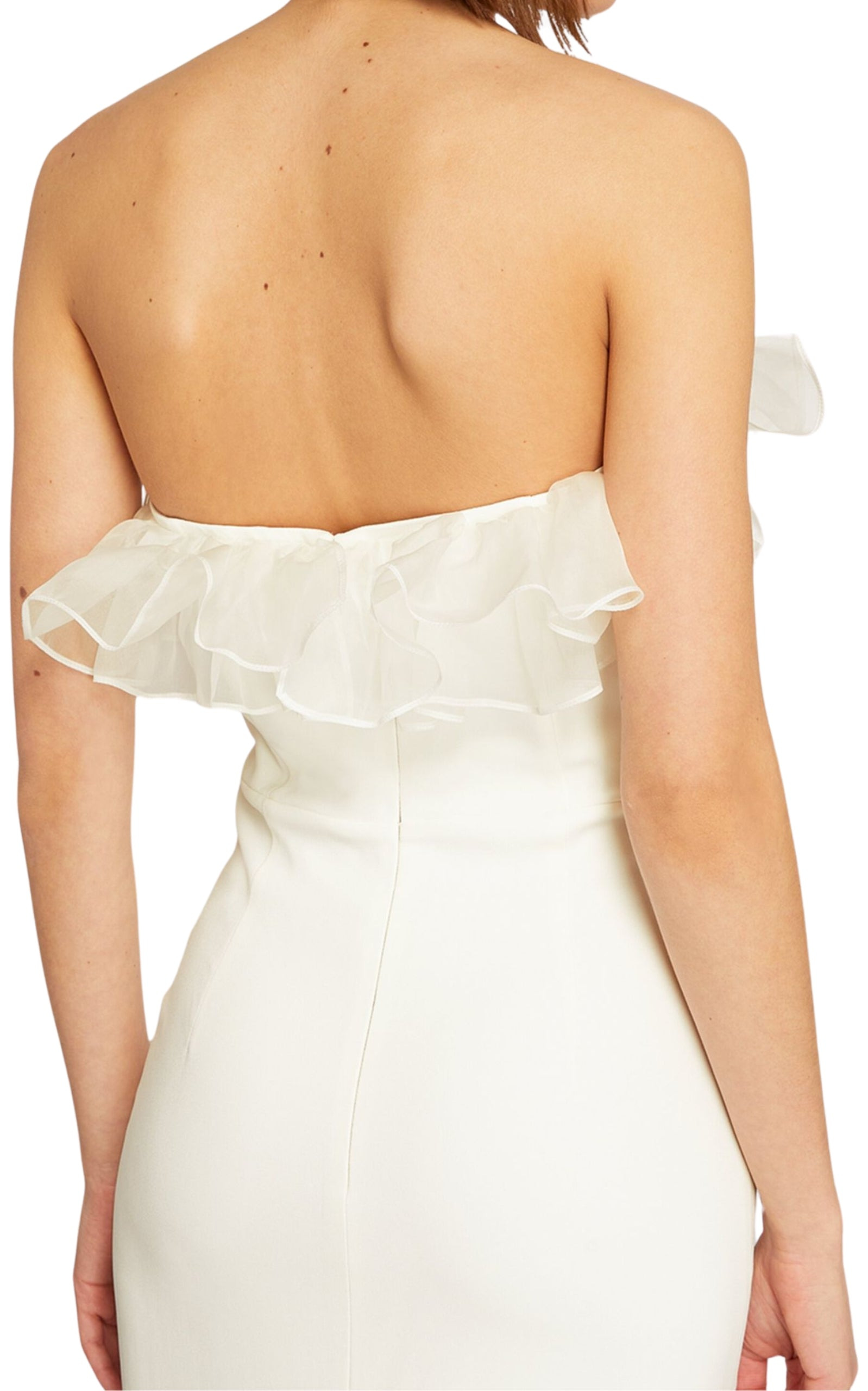 Organza-Trim Maxi Dress - 9