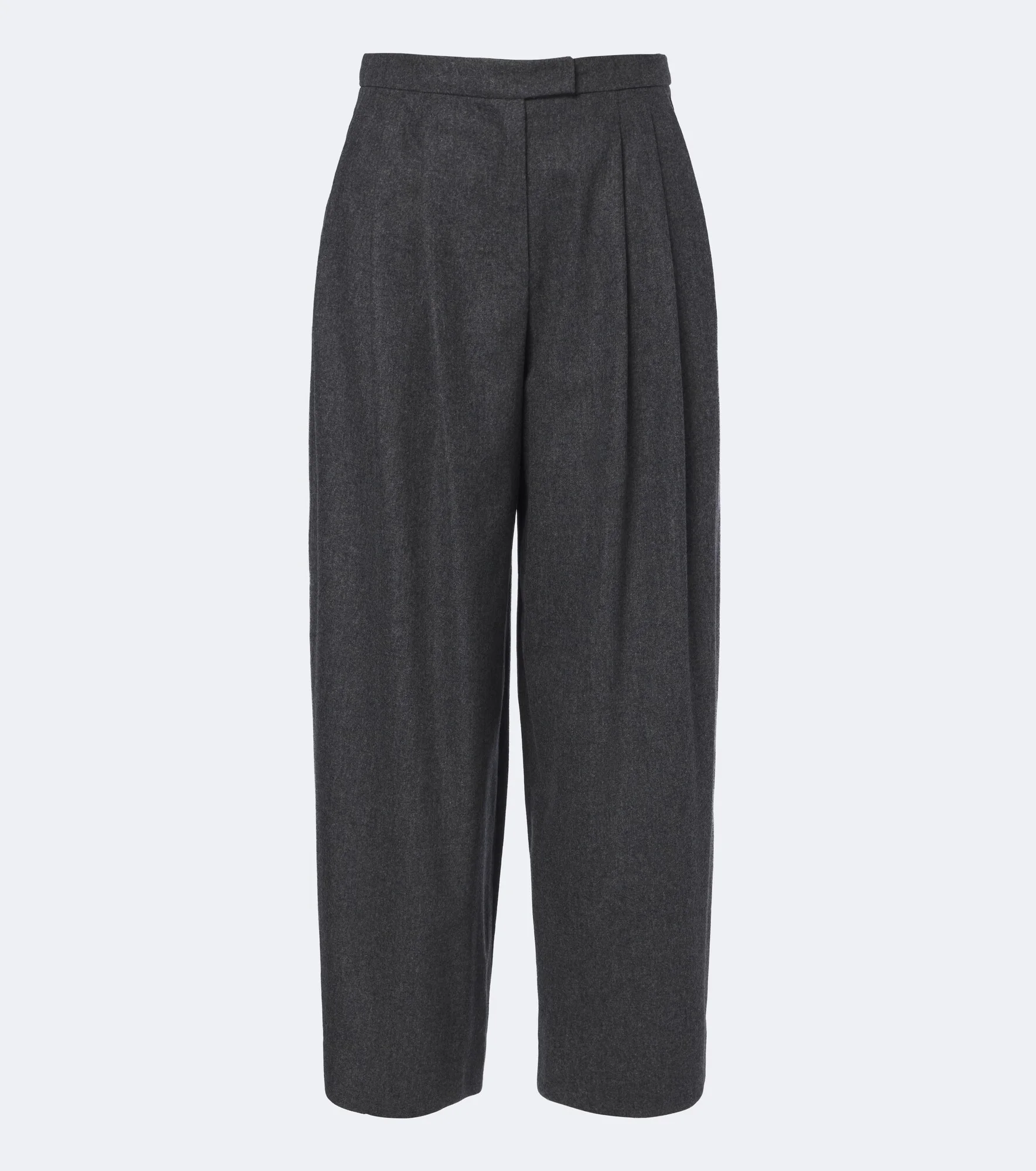 Pleated wool wide-leg pants - 1