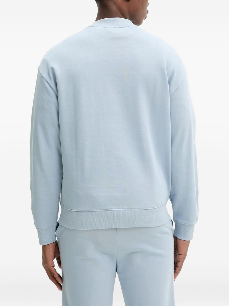 HUGO logo-print cotton sweatshirt outlook
