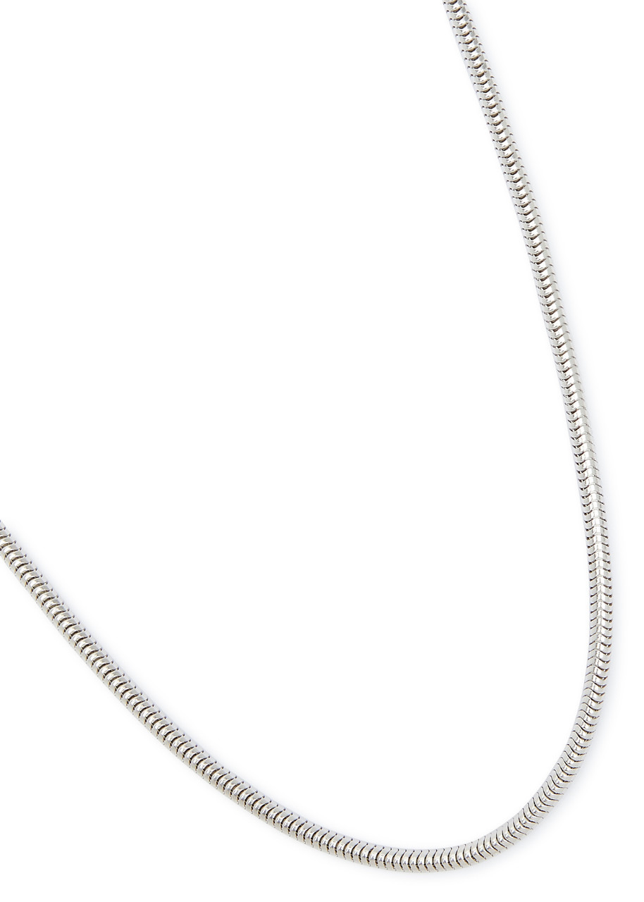 Sterling silver snake chain necklace - 6