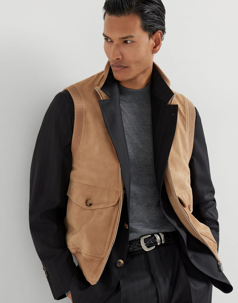 Suede vest with Thermore® padding 5