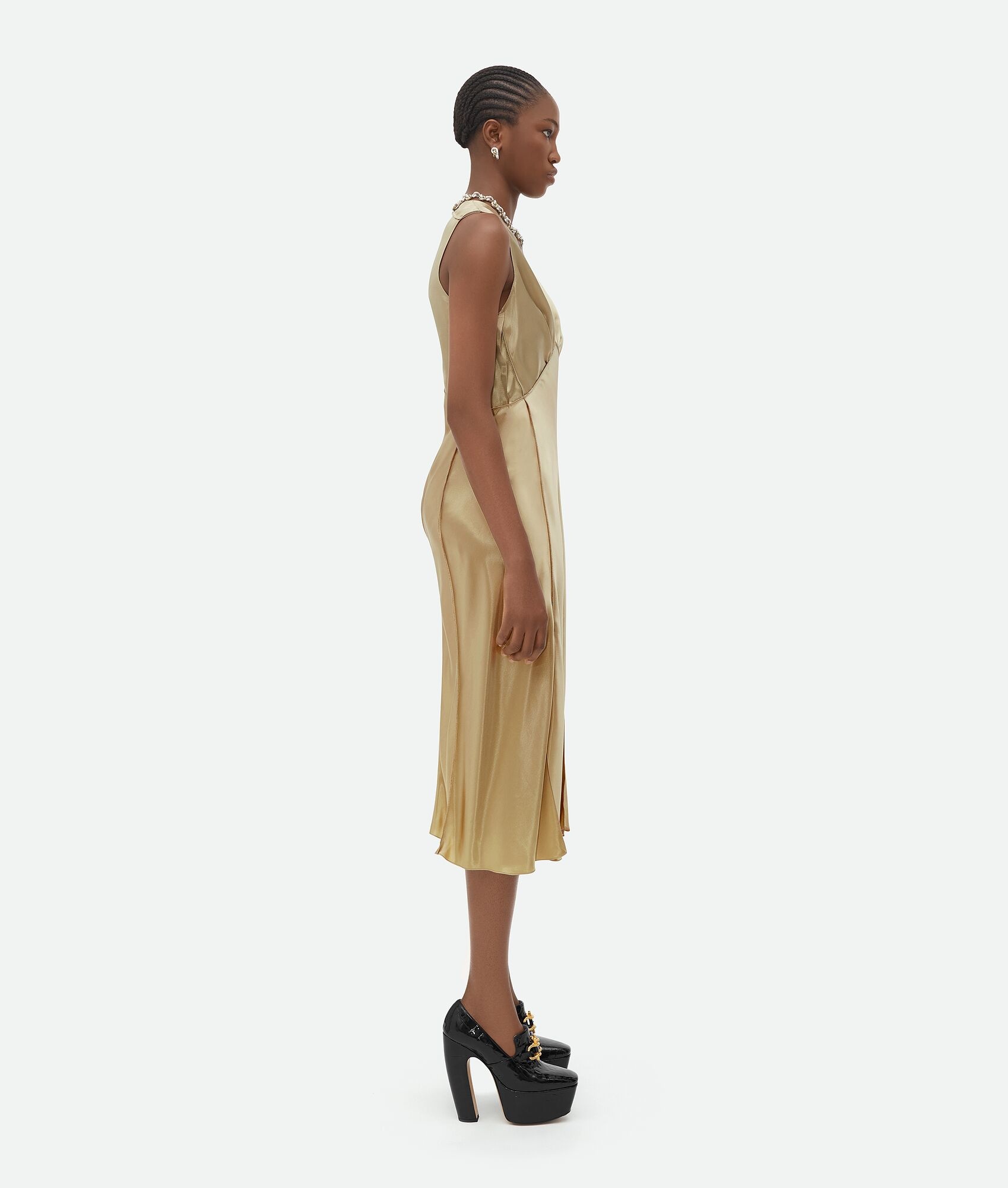 【送料&関税込】Bottega Veneta Fluid Satin Dress Bottega Veneta fluid satin dress | REVERSIBLE