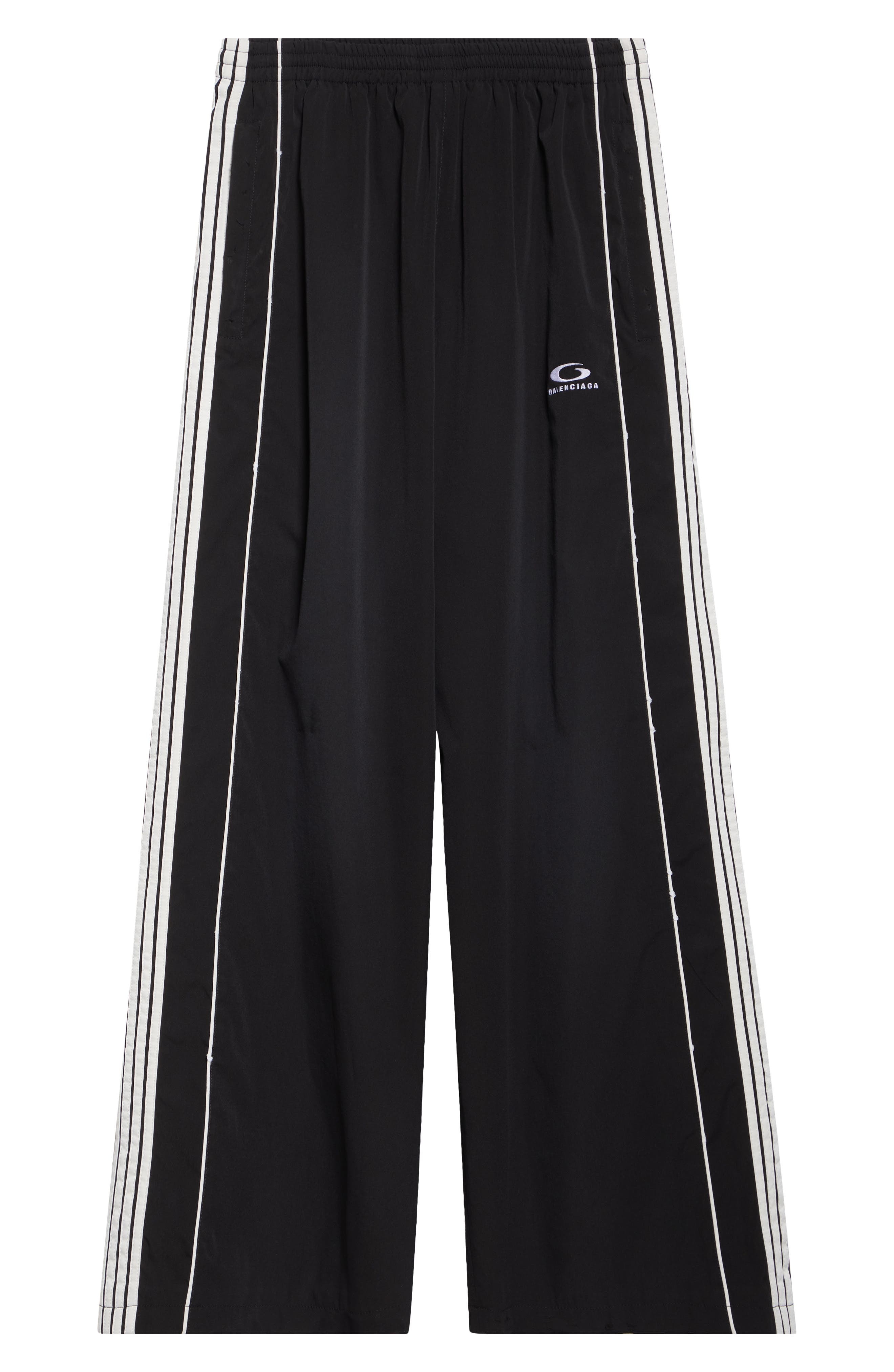 Balenciaga Oversize Track Pants in 1000 Black at Nordstrom - 6