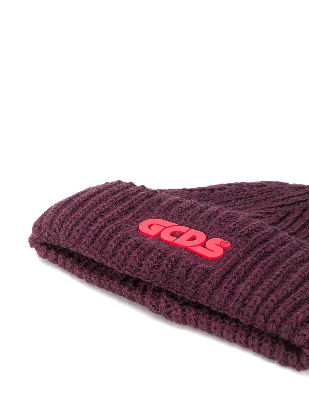 chunky-knit logo beanie  - 2