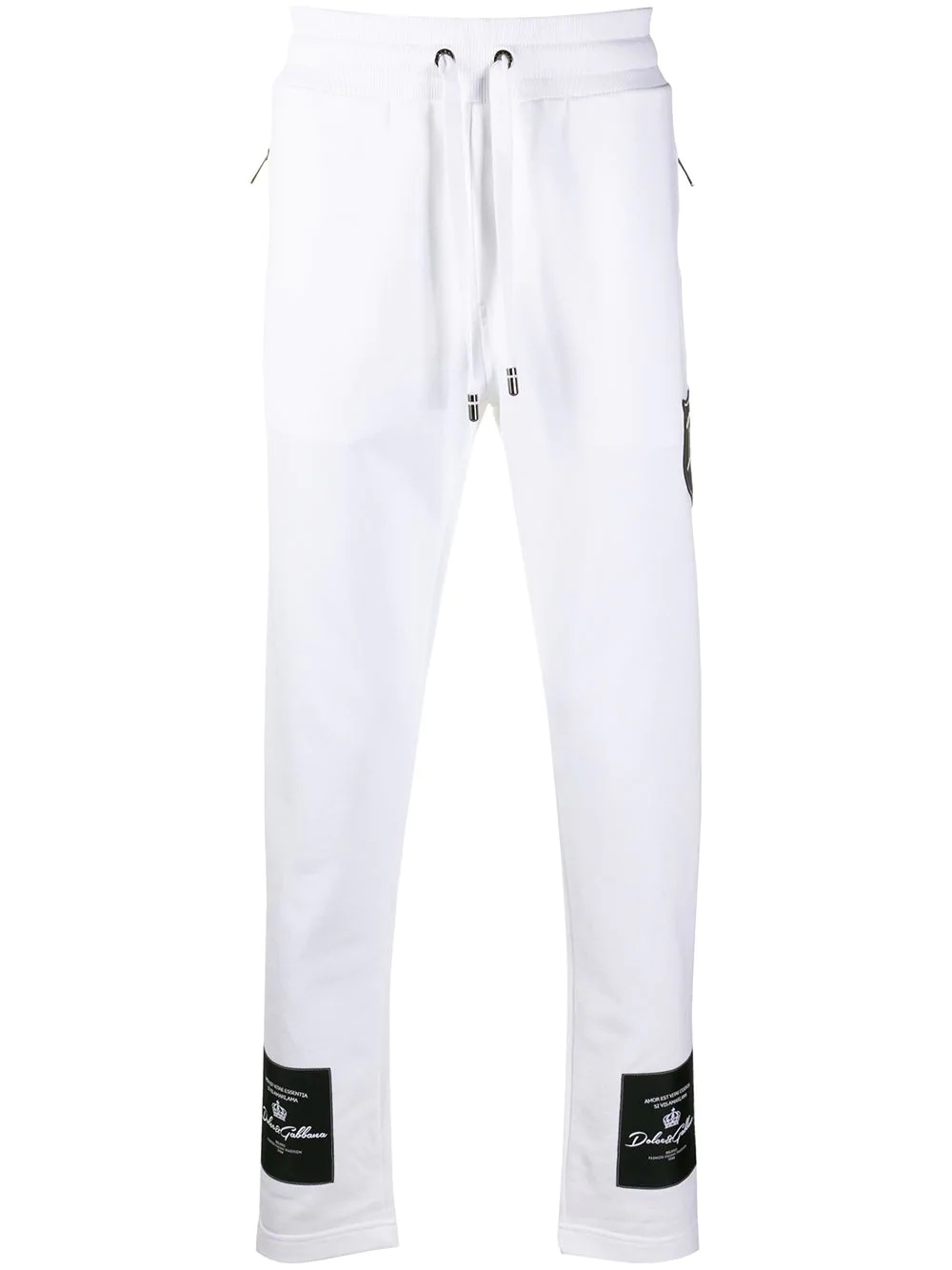 logo patch track pants - 1