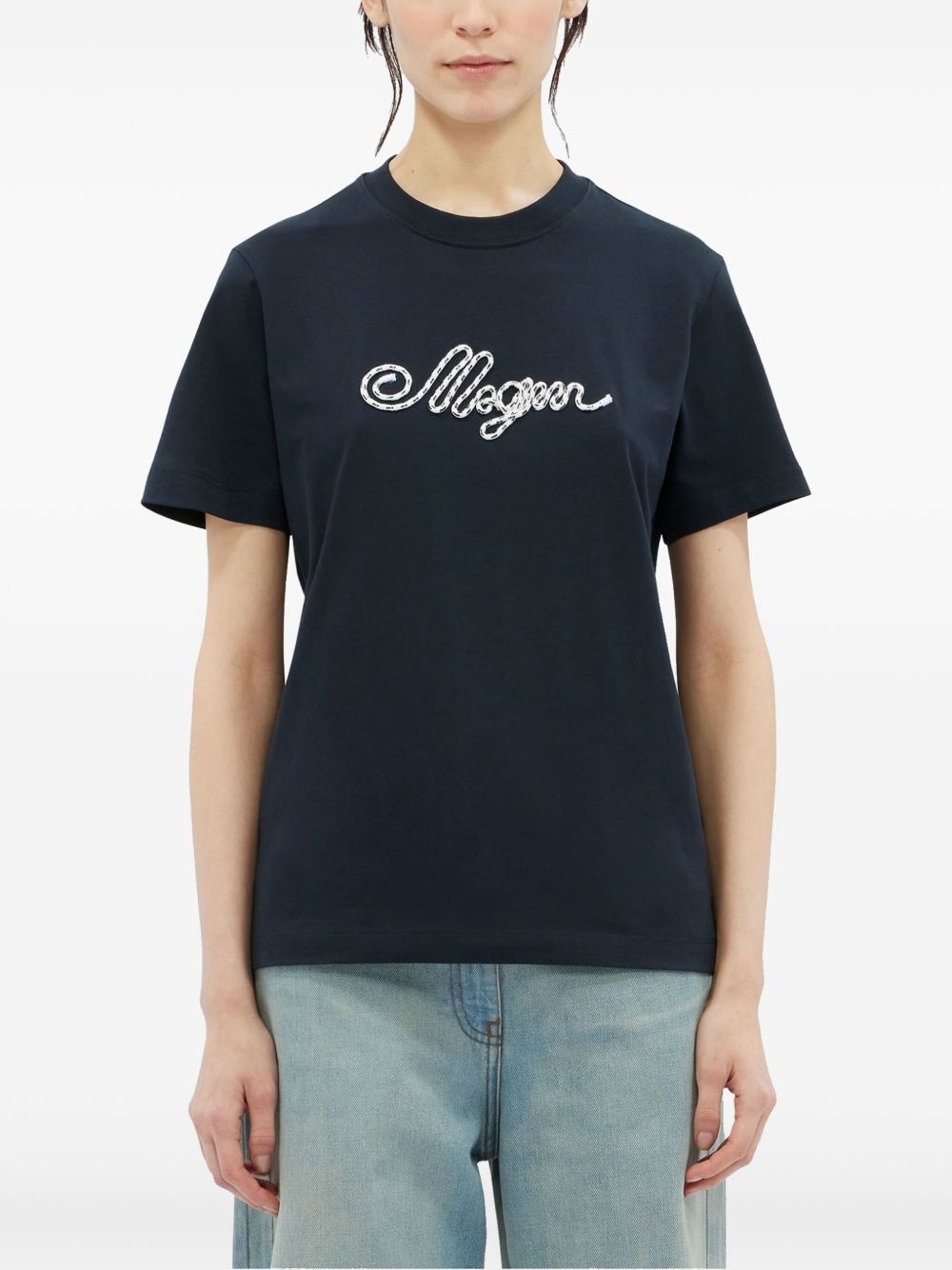 logo-appliqué t-shirt - 3