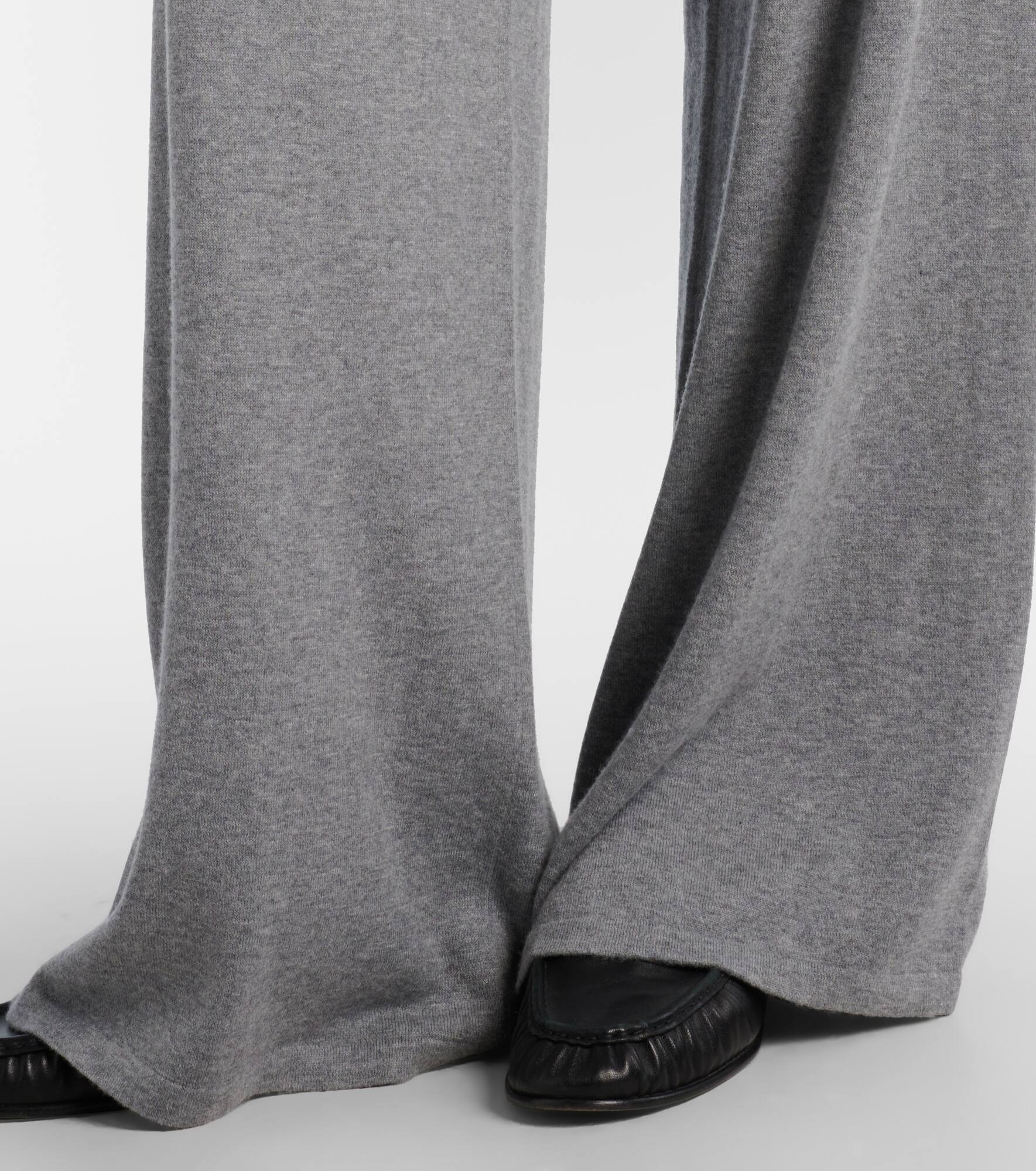 Aina cotton and cashmere wide-leg pants - 5