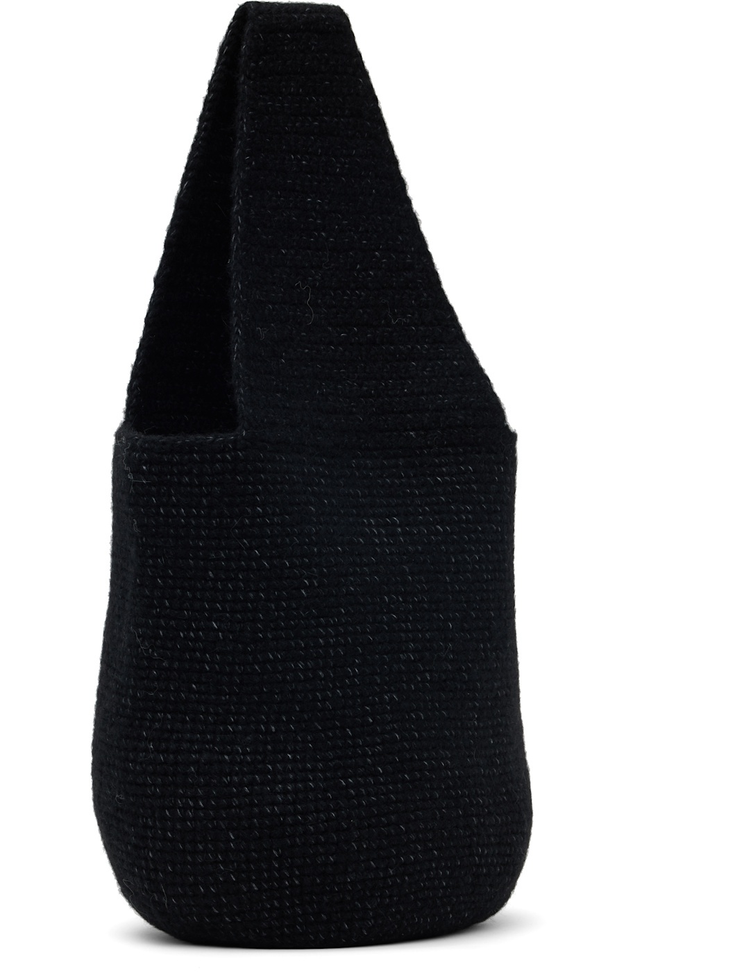 Black Crochet Calabaza Tote - 2