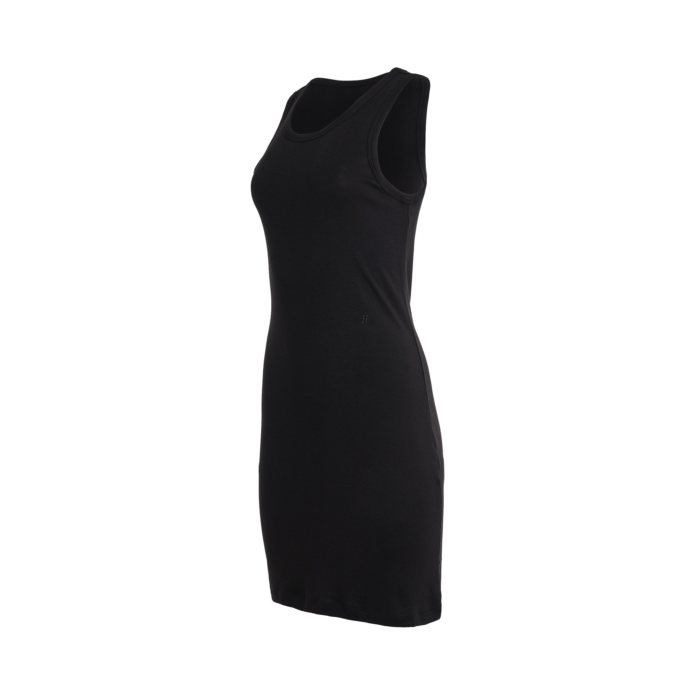 Rib Tank Dress in Black - 2