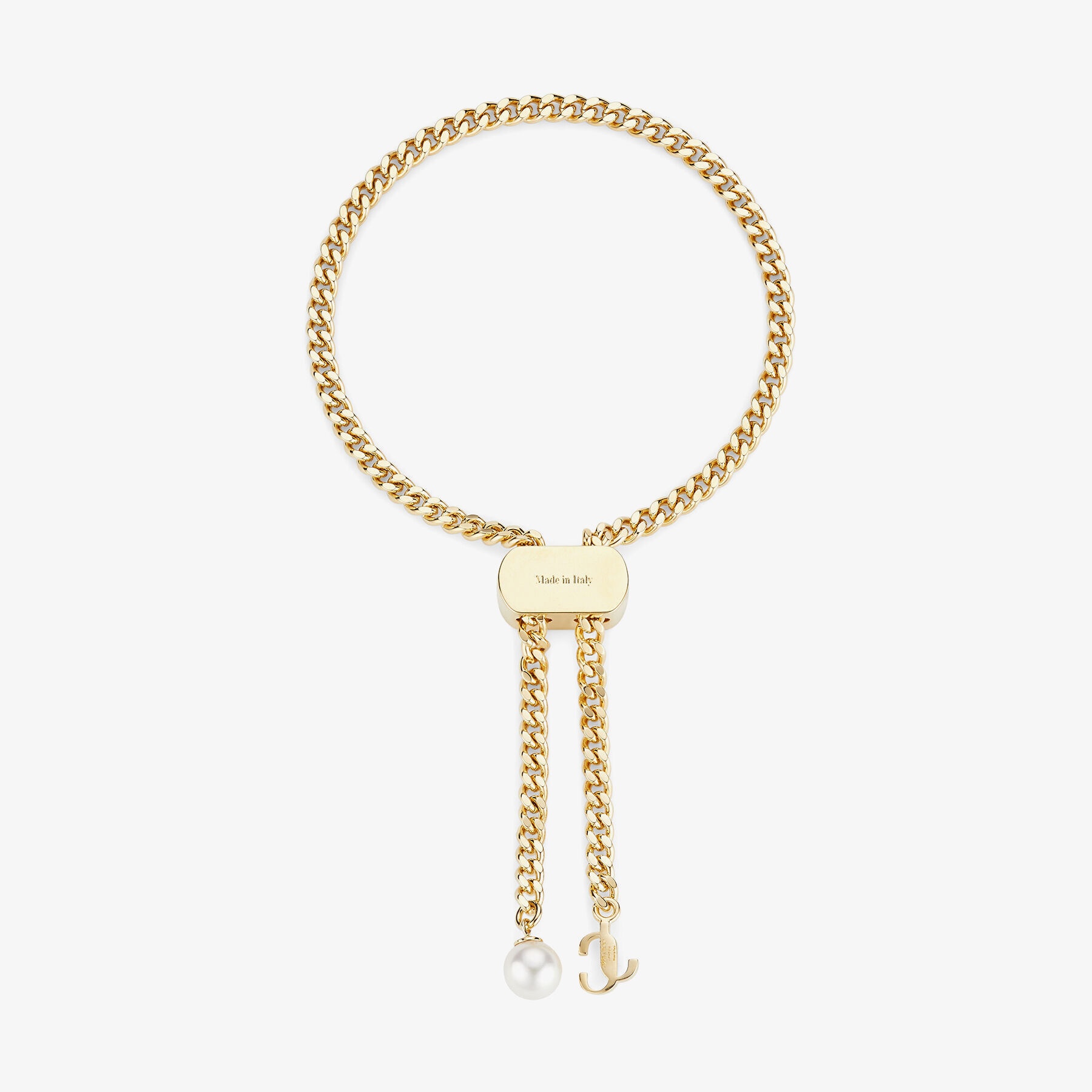 Bon Bon Bracelet
Gold-Finish Metal Bracelet with Pearl and JC Charm - 5