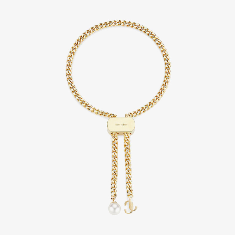 Bon Bon Bracelet
Gold-Finish Metal Bracelet with Pearl and JC Charm 5