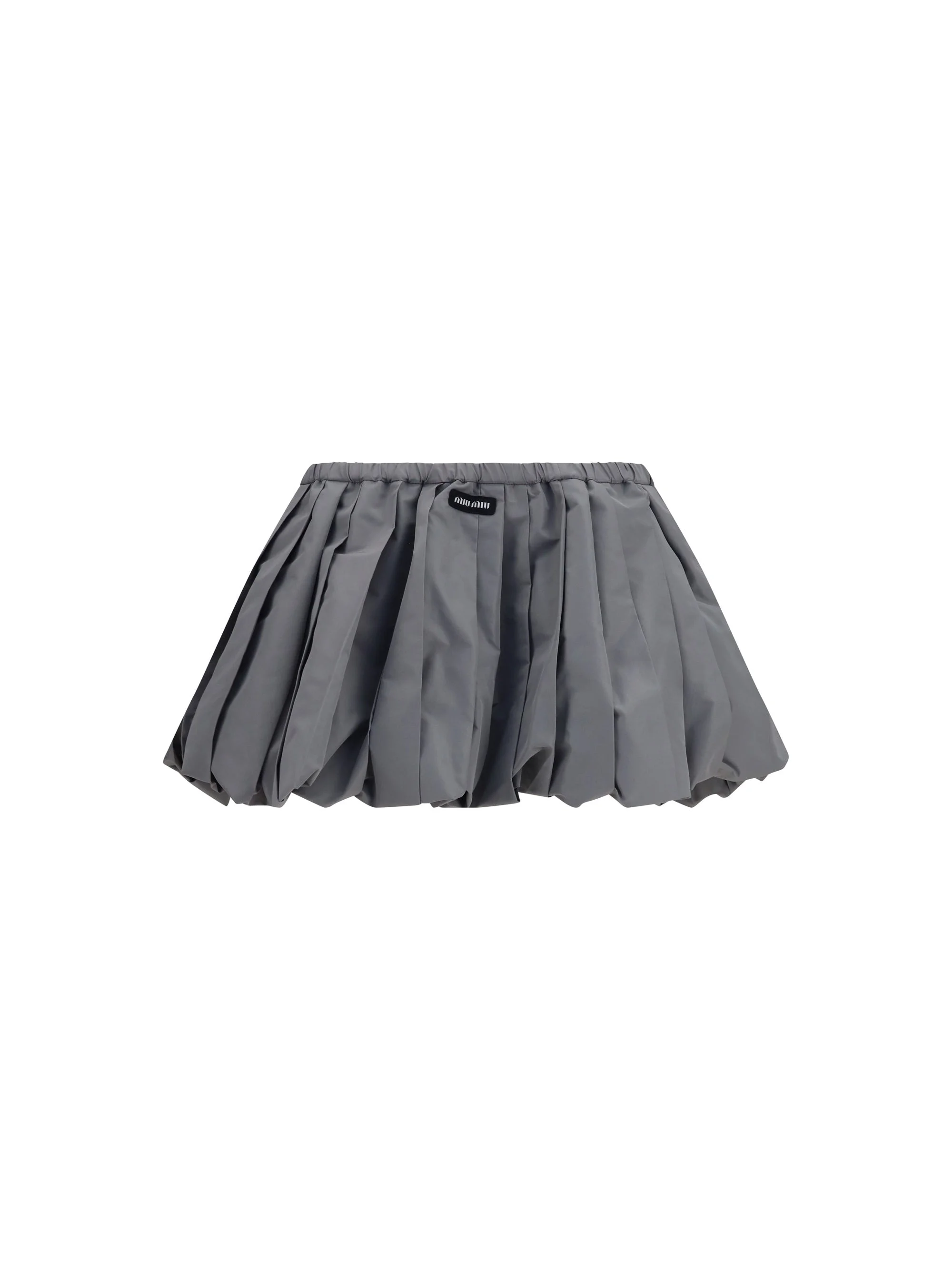 Miu Miu Balloon Mini Skirt Grey Women - 1