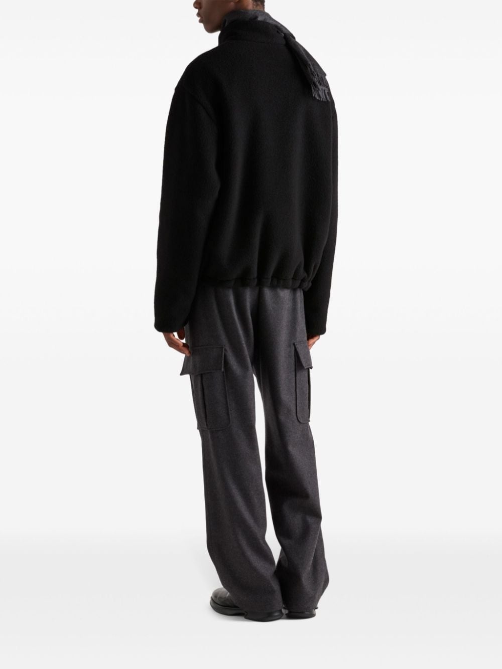 reversible ReNylon-fleece cashmere jacket - 3