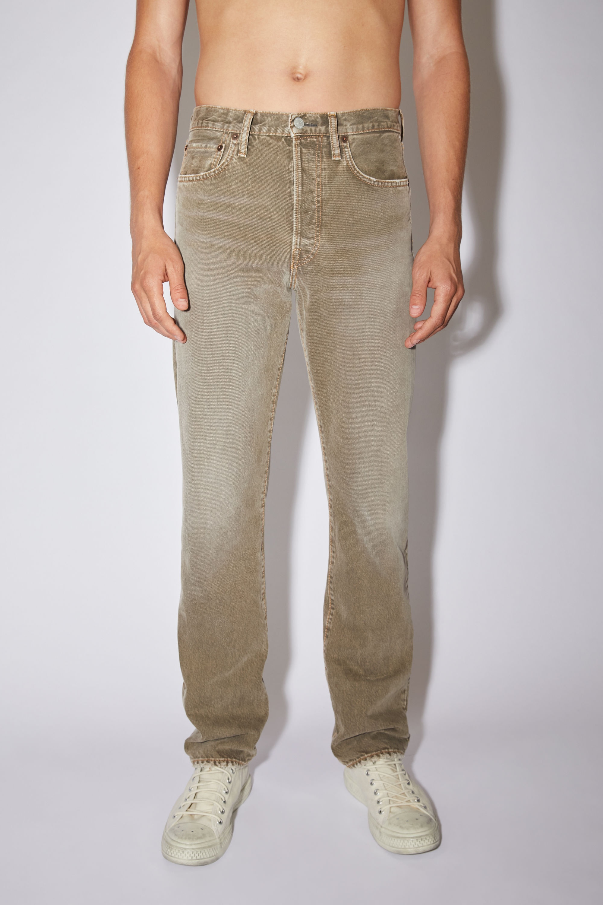 Straight fit jeans - Beige - 2