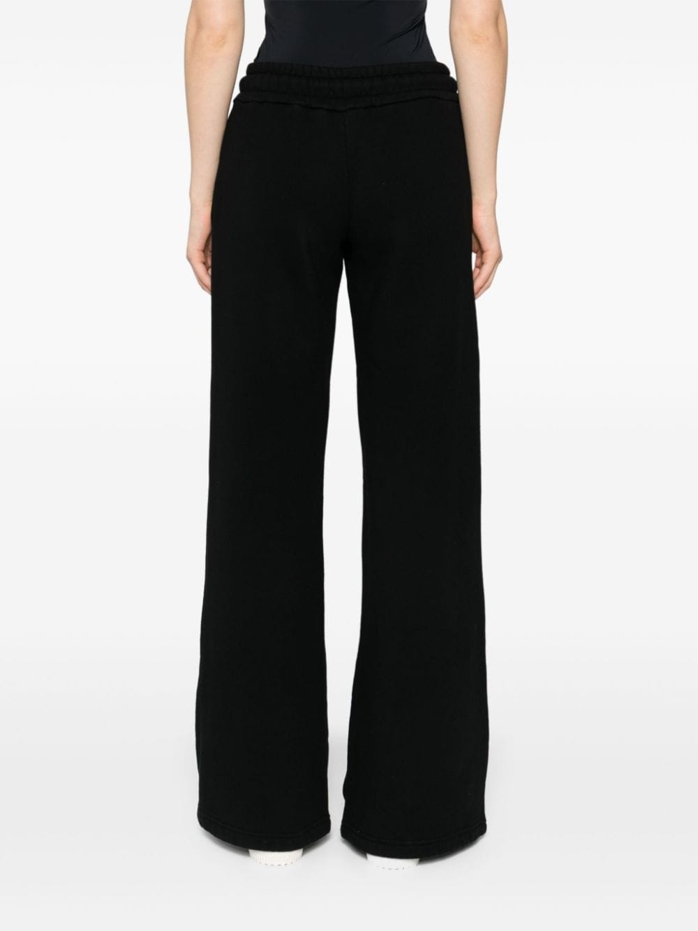 Arrows-embroidered straight trousers - 4