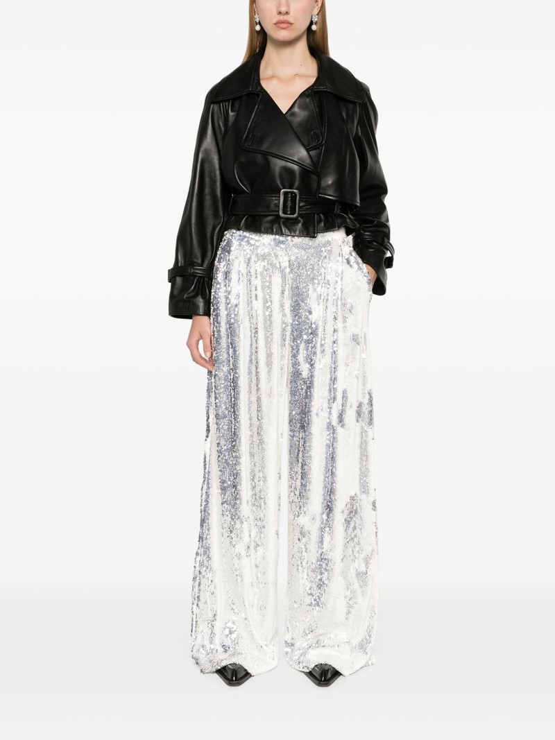 ROTATE mid-waist wide-leg trousers outlook