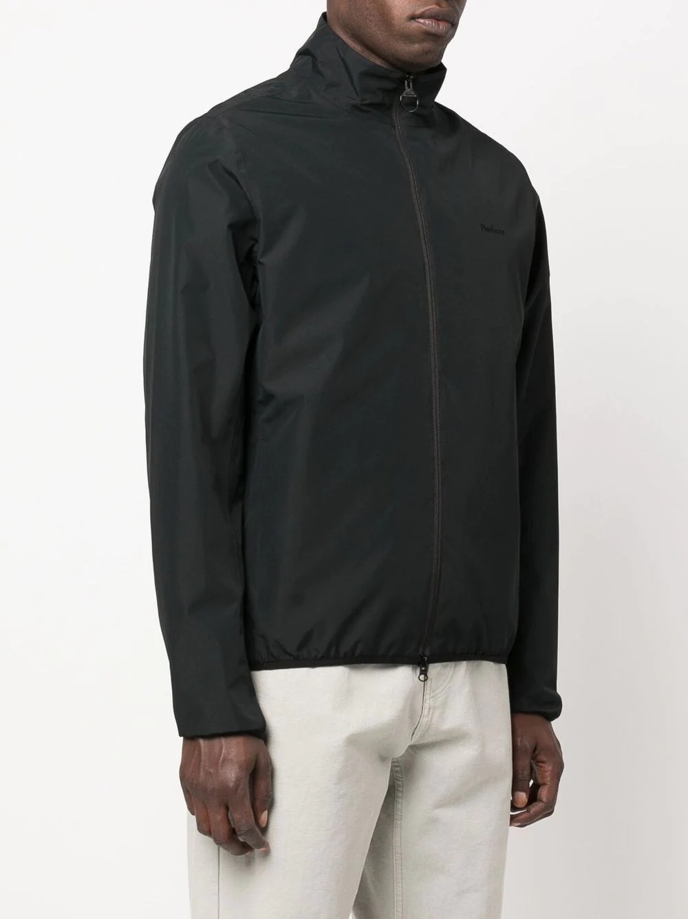 zipped high neck jacket - 3