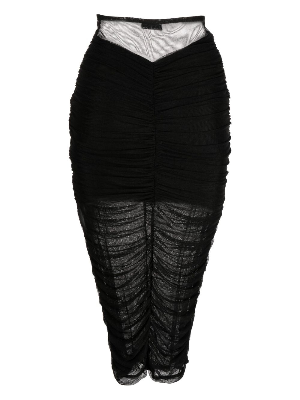 ruched midi skirt - 2
