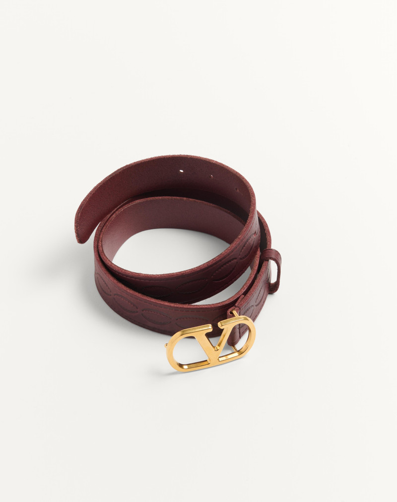 Valentino VLOGO SIGNATURE CALFSKIN BELT 30 MM outlook