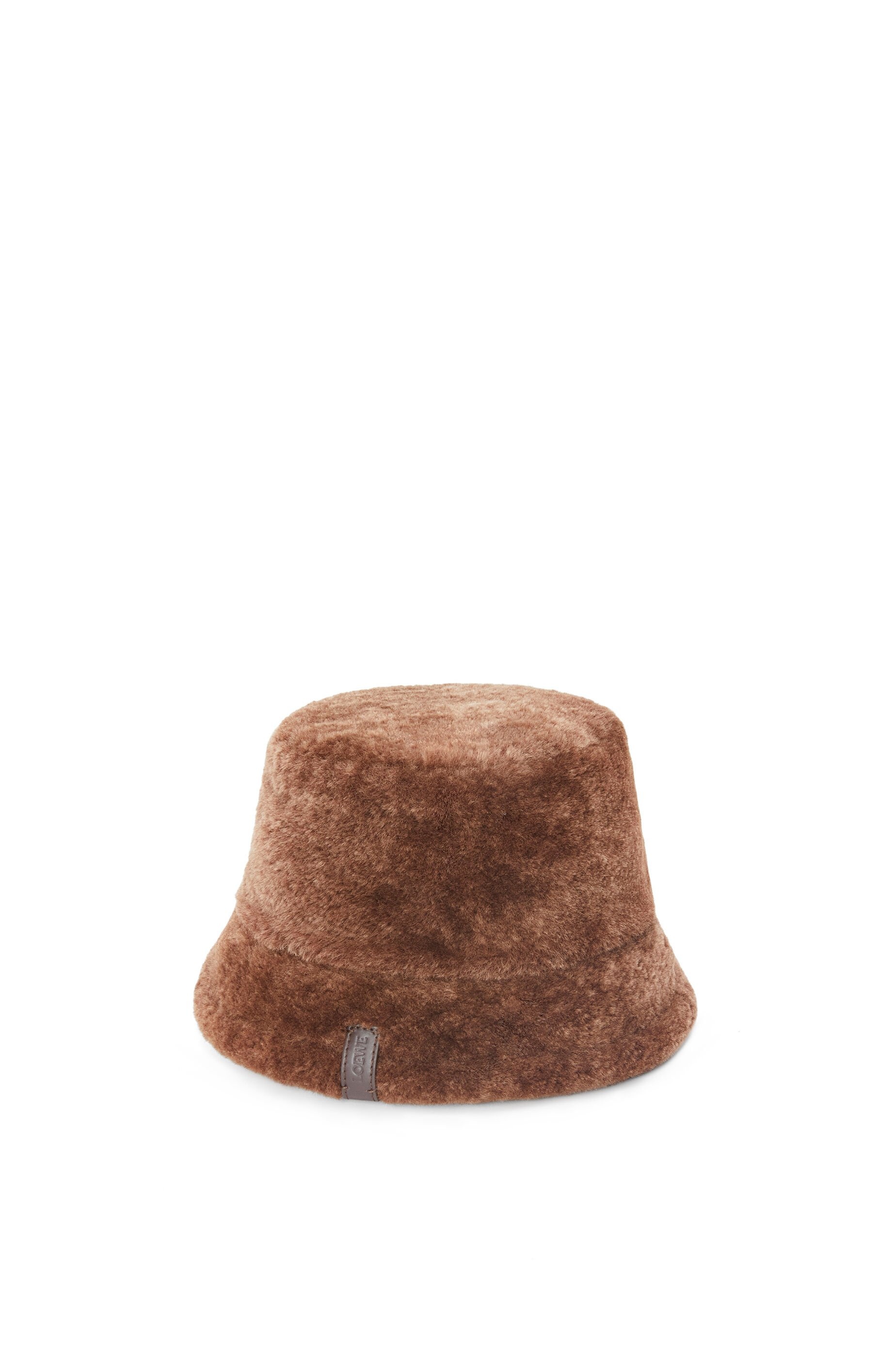 Bucket hat in shearling - 1