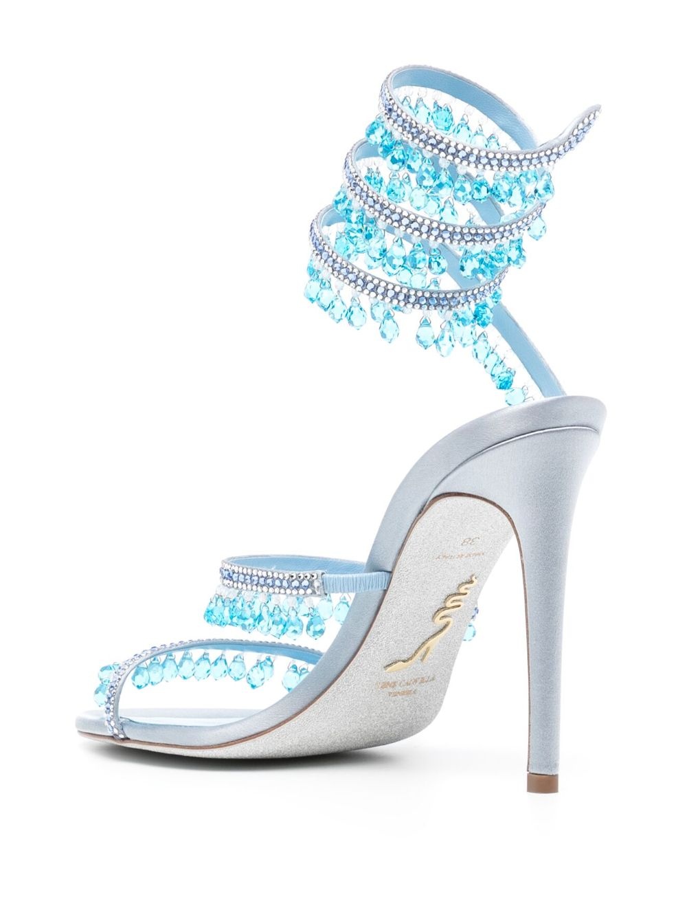 crystal embellishment sandals - 3