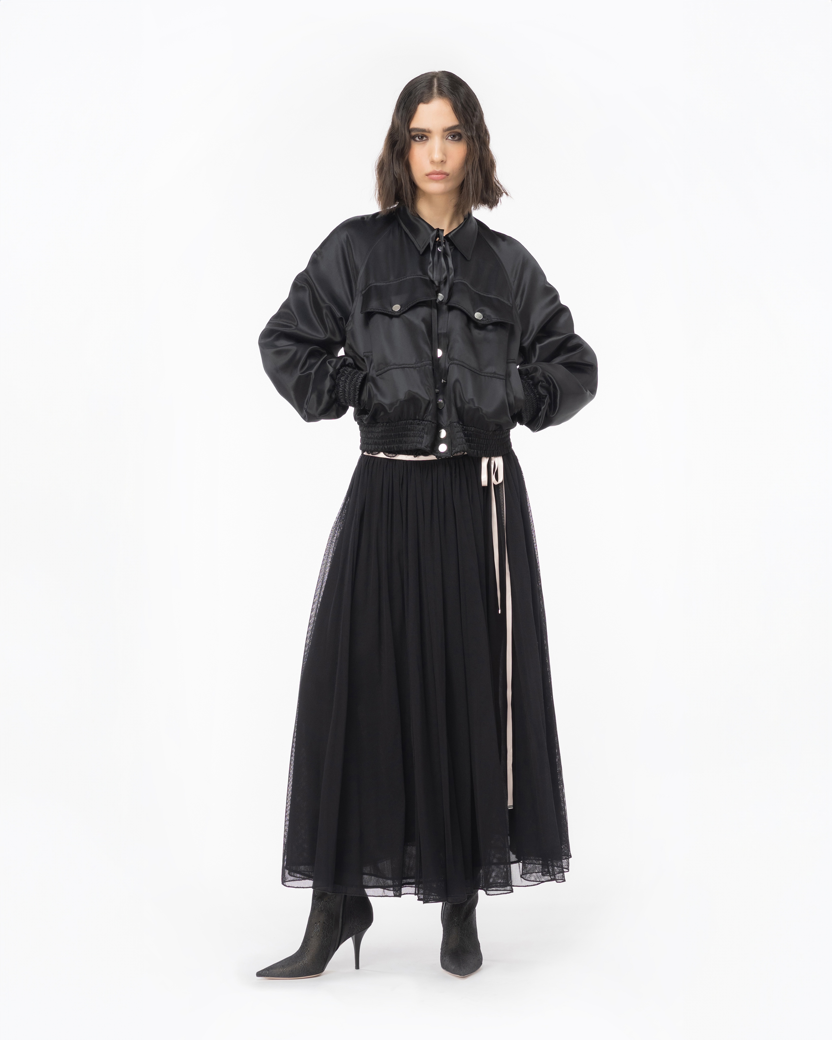 PINKO REIMAGINE SATIN BOMBER JACKET BY PATRICK MCDOWELL - 2