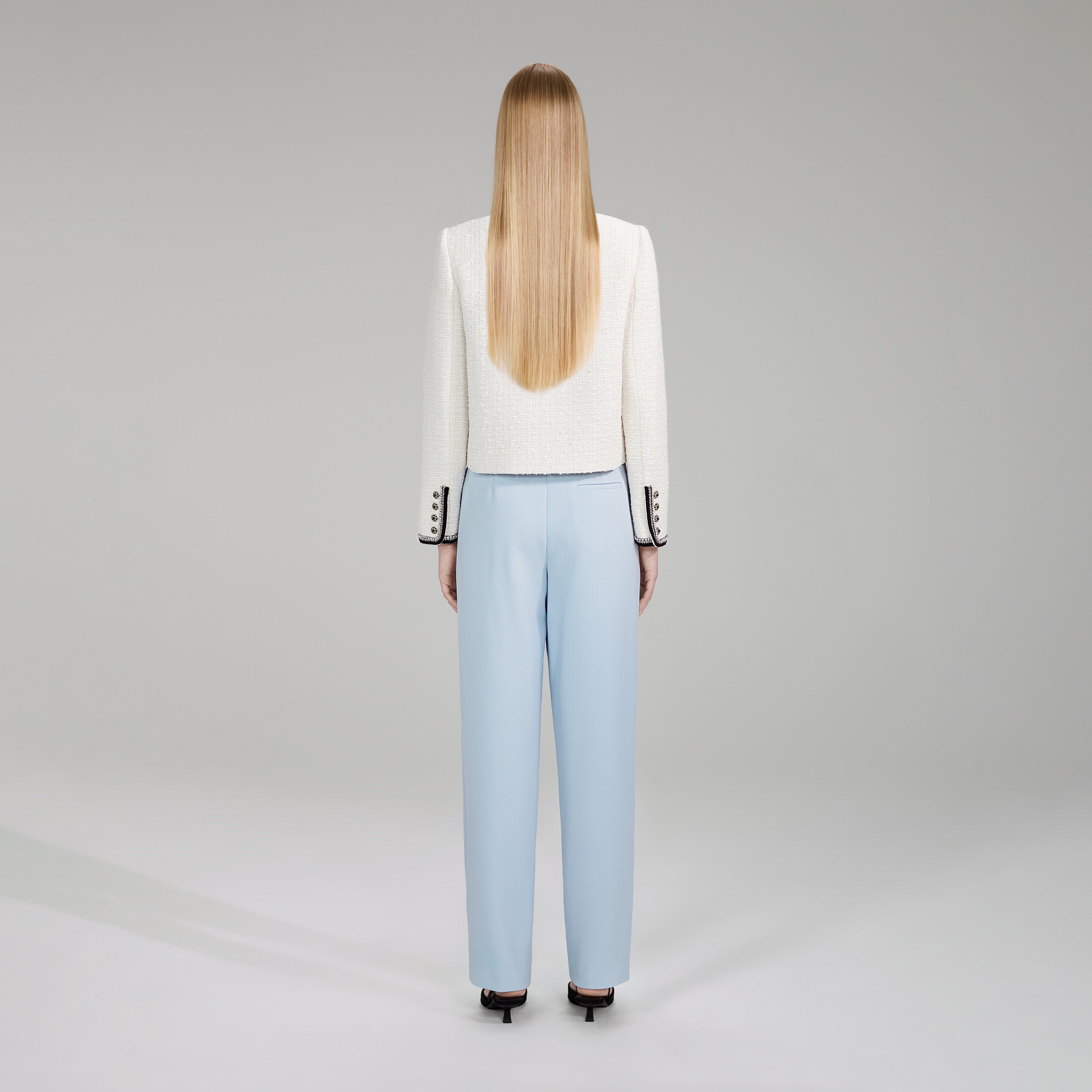 Metallic Bouclé Crop Jacket - 3