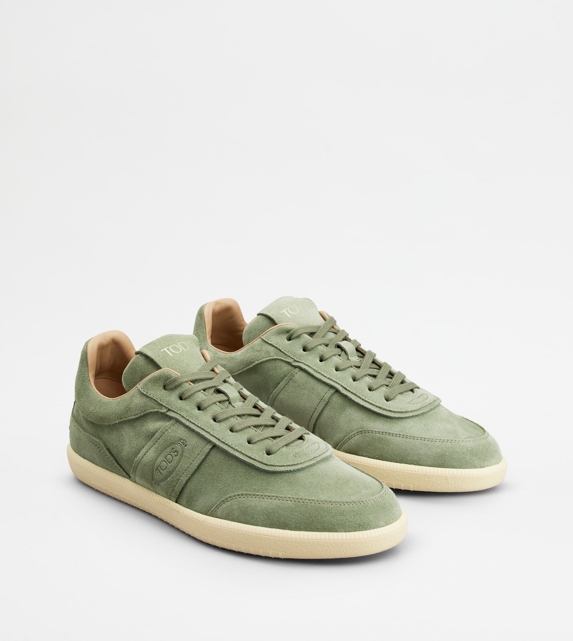 TOD'S TABS SNEAKERS IN SUEDE - GREEN - 3