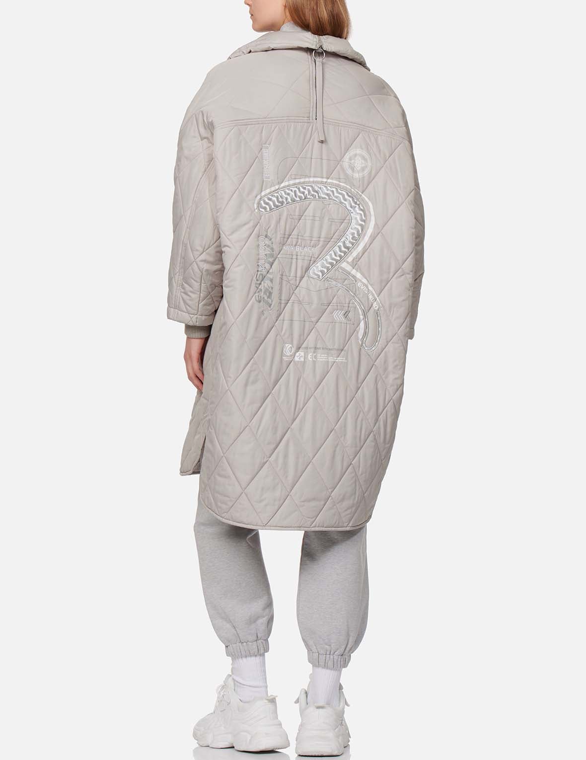 Seagull Appliqué Quilted Coat - 5
