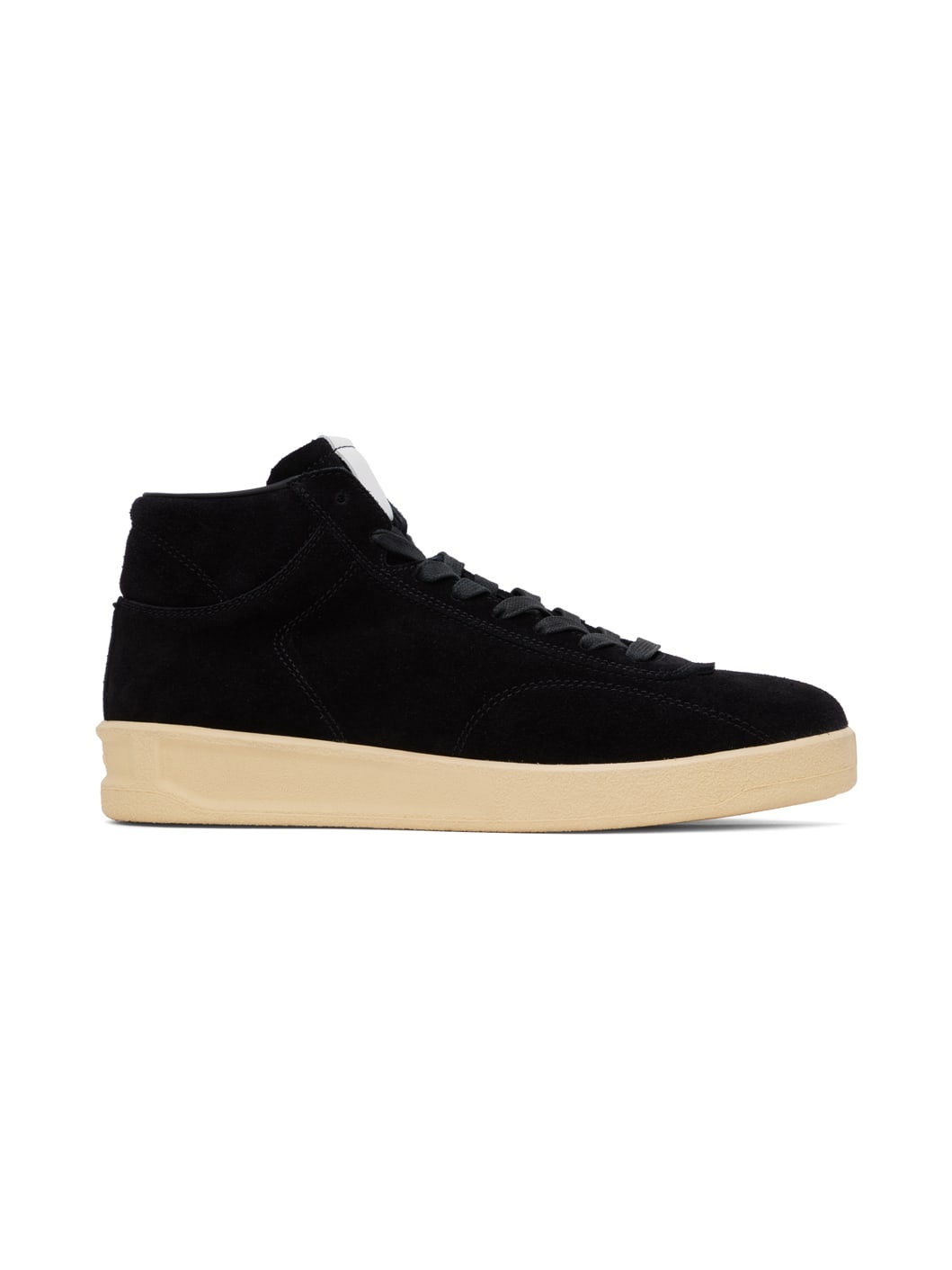 Black Suede High-Top Sneakers - 1