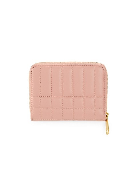 Burberry Mini Lola Quilted Leather Zip-Around Wallet