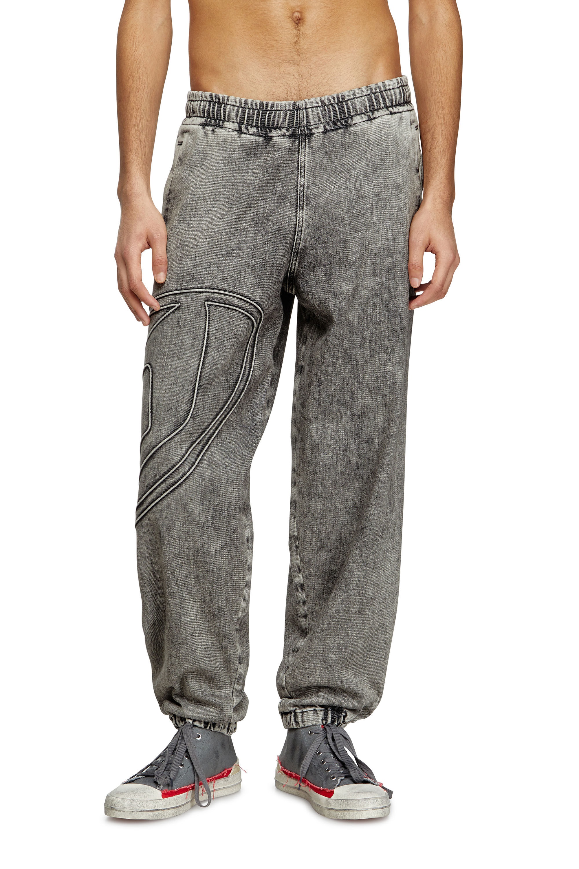 デニム・ジーパン DIESEL slim d-pint track denim 0abda Women's Slim Jeans | Black/Dark grey | Diesel D-Pint Track Denim