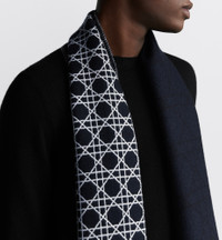 Dior Striped Cannage Scarf | REVERSIBLE
