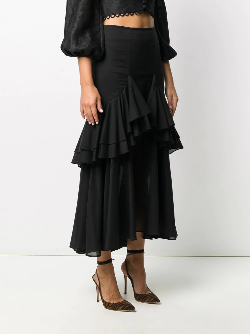 Coja ruffled midi skirt - 3