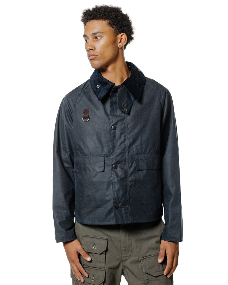 Barbour Spey Wax Jacket Navy outlook