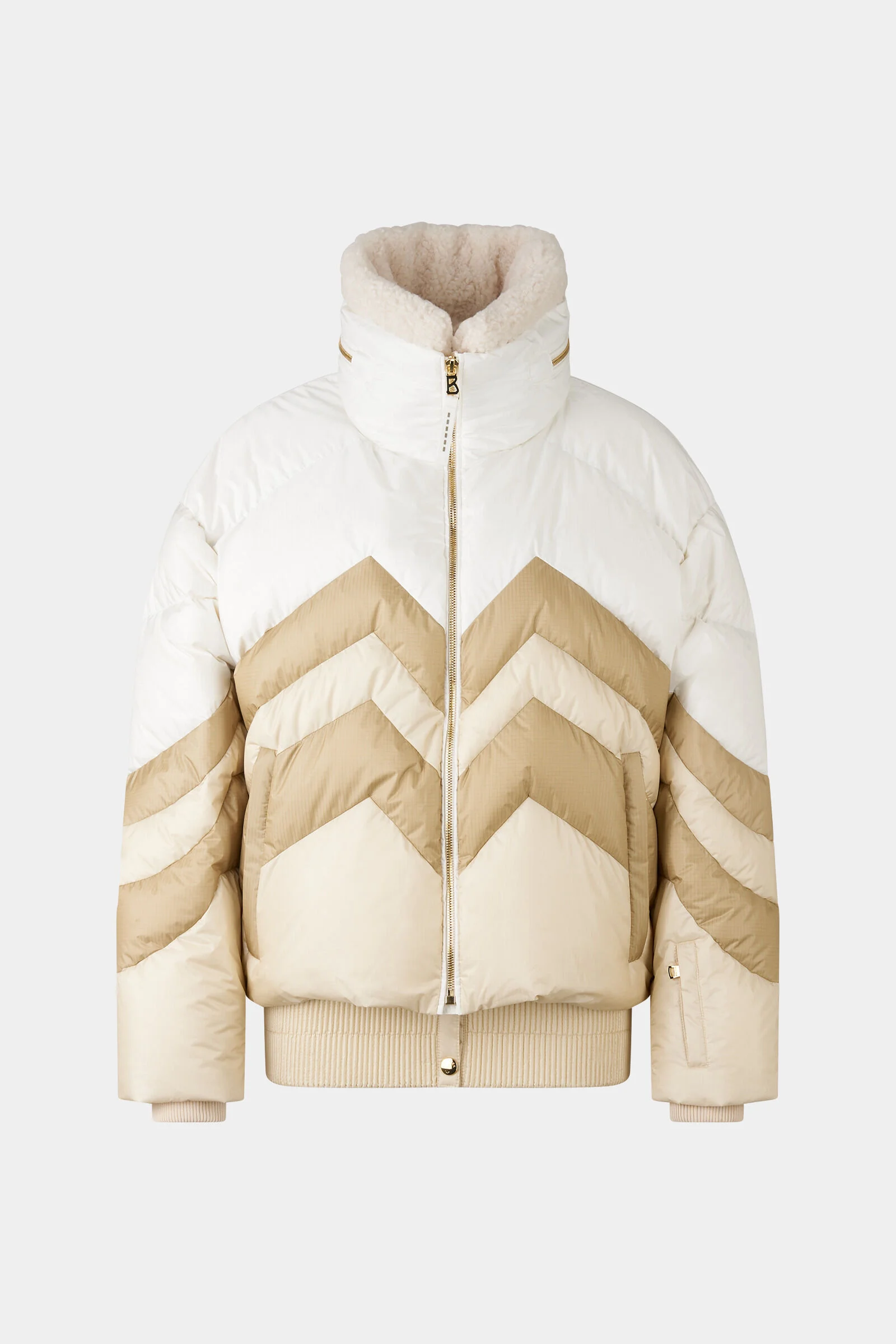 Valea down ski jacket in Off-white/beige - 1