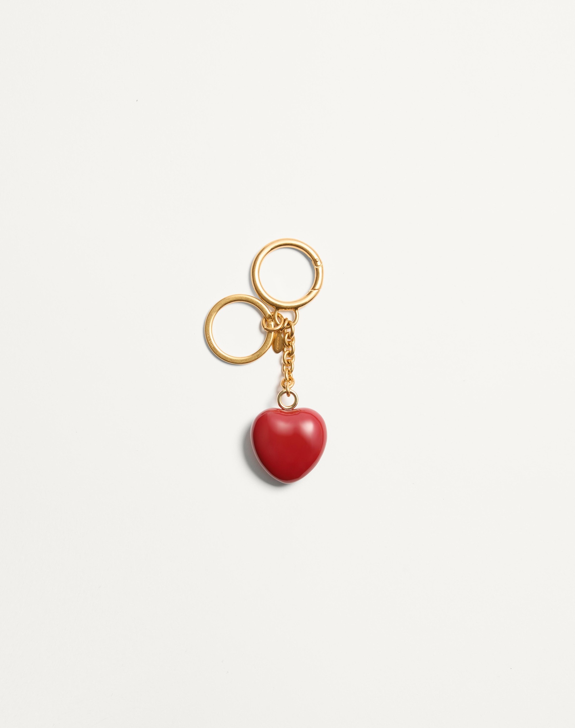 COEUR ROYAL BAG CHARM WITH KEY RING IN METAL AND ENAMEL - 3