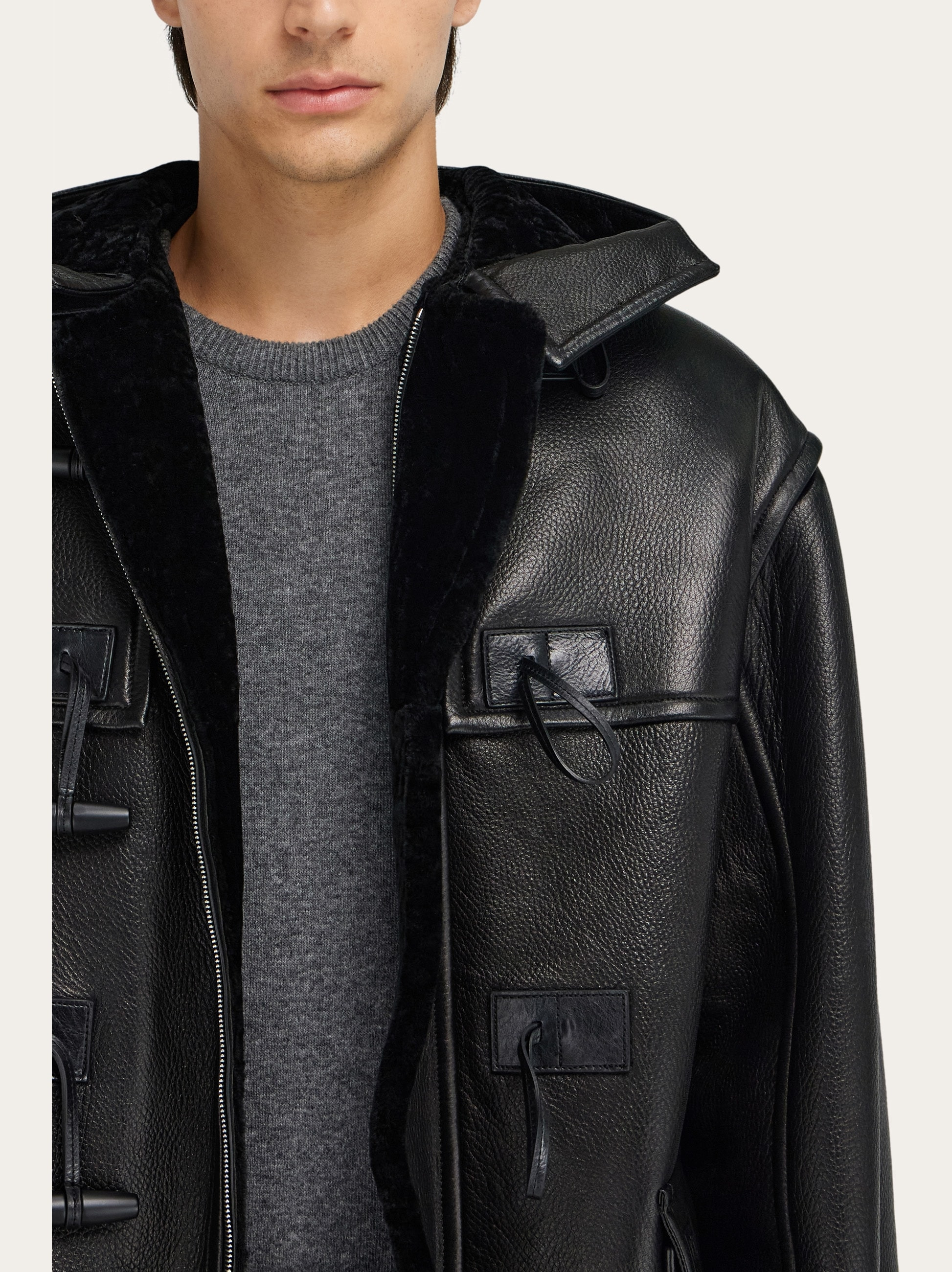 Deerskin padded blouson - 7
