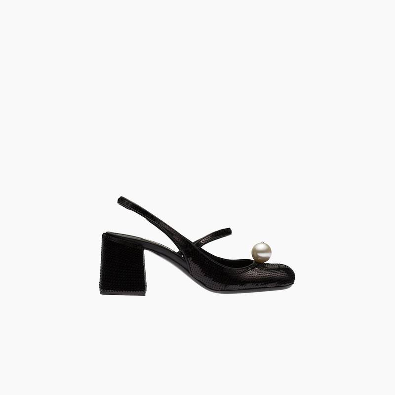 Miu Miu Sequined slingback pumps outlook